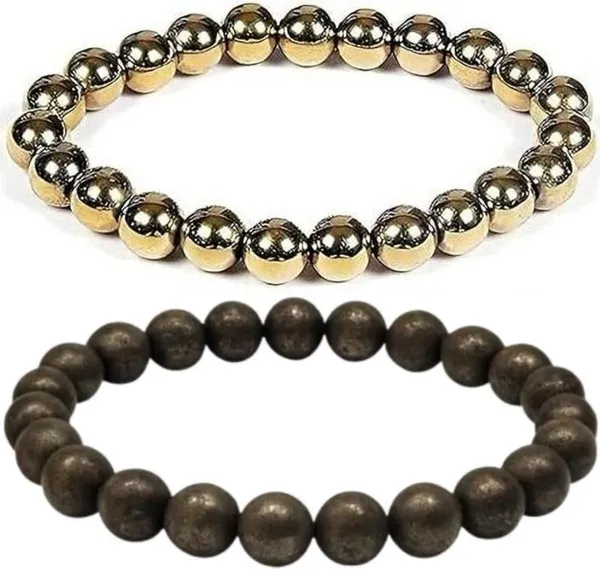 Multiagate_Pyrite,_Stone_Bracelet_Set_(Pack_of_2)