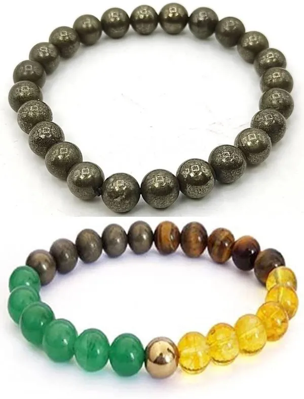 Multiagate_Pyrite,_Crystal_Bracelet_Set_(Pack_of_2)