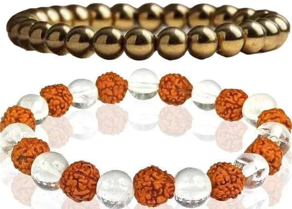 Multiagate_Crystal,_Golden_Pyrite,_Rudraksha,_Clear_Quartz_Bracelet_Set_(Pack_of_2)