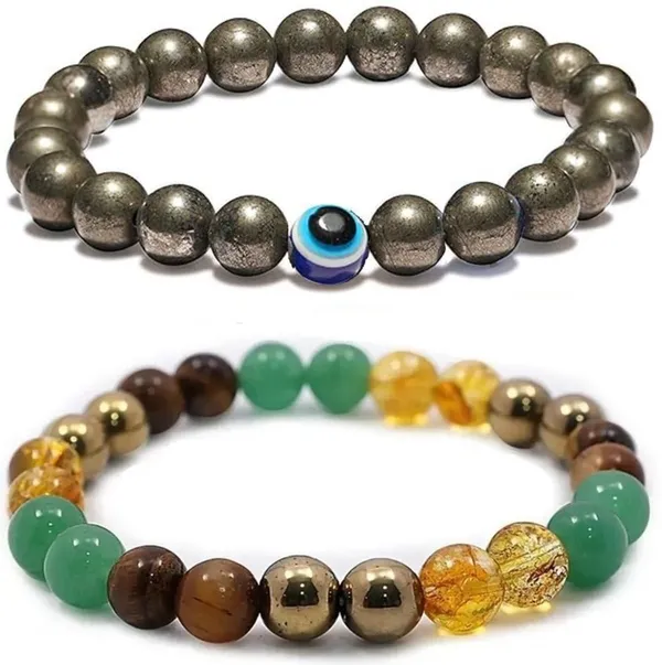 Multiagate_Pyrite,_Stone,_Green_Aventurine,_Citrine_+_Golden,_Crystal,_Tiger's_Eye,_Evil_Eye_Bracelet_Set_(Pack_of_2)