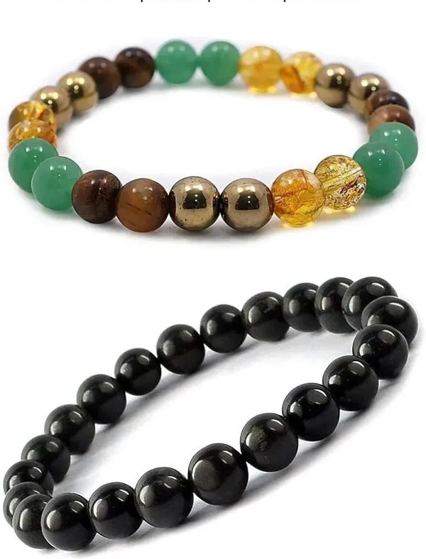 Multiagate_Pyrite,_Green_Aventurine,_Golden_Pyrite,_Crystal,_Tiger's_Eye,_Citrine_Bracelet_Set_(Pack_of_2)