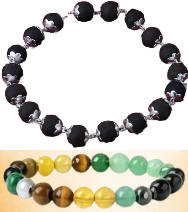Multiagate_Pyrite,_Wood,_Green_Aventurine,_Tiger's_Eye,_Citrine,_Clear_Quartz_Bracelet_Set_(Pack_of_2)