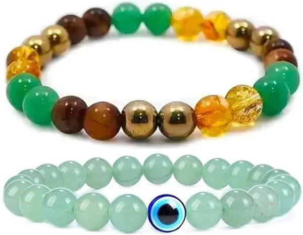 Multiagate_Pyrite,_Green_Aventurine,_Crystal,_Tiger's_Eye,_Citrine_Bracelet_Set_(Pack_of_2)