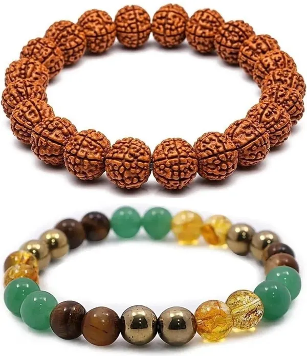 Multiagate_Pyrite,_Stone,_Green_Aventurine,_Citrine_+_Golden,_Tiger's_Eye_Bracelet_Set_(Pack_of_2)