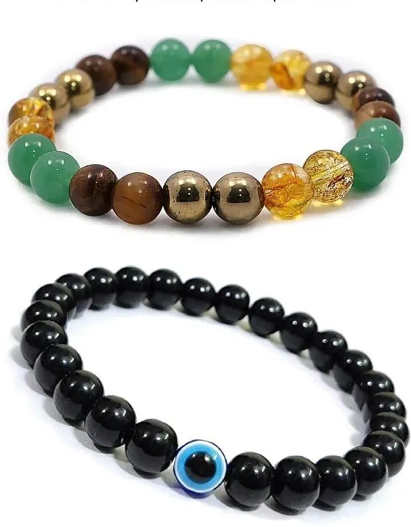 Multiagate_Pyrite,_Green_Aventurine,_Golden_Pyrite,_Tiger's_Eye,_Citrine,_Evil_Eye_Bracelet_Set_(Pack_of_2)