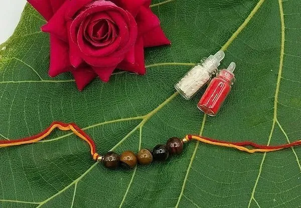 Designer_Tiger_Eye_5_Beads_Crystal_Stone_Rakhi|_Real_Gemstone_Rakhi_For_Brother_Pearl_Rakhi_by_Multiagate_(Real_Gemstone,_Charm_Bracelet,_Crystal_Stone)