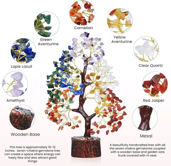Multiagate_Black_Tourmaline_&_Chakra_Tree_of_Life_-_Crystal_Tree_-_Seven_Chakra_Tree_Decorative_Showpiece__-__25_cm_(Stone,_Multicolor)