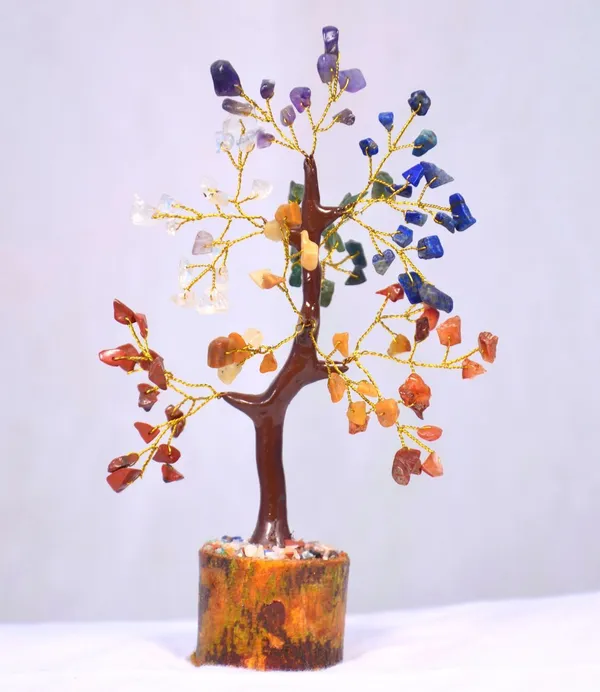 Multiagate_Decorative_Showpiece__-__20_cm_(Crystal,_Wood,_Stone,_Multicolor)