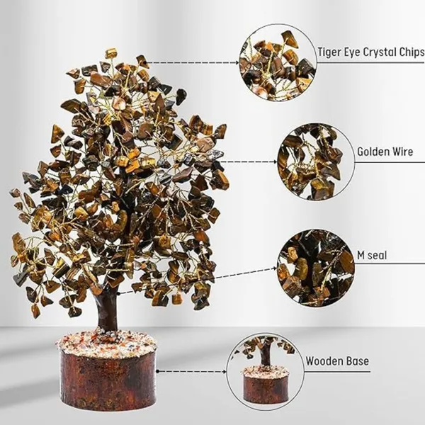 Multiagate_Tiger_Eye_Crystal_Tree_for_Good_Luck_-_Healing_Crystals_Money_Tree_Decorative_Showpiece__-__25_cm_(Stone,_Brown)