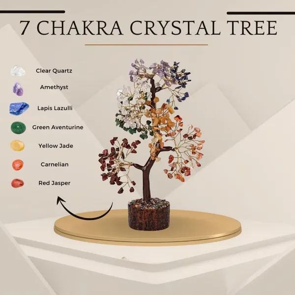 Multiagate_Seven_Chakra_Crystal_Gemstones_Tree_Decorative_Showpiece__-__25_cm_(Stone,_Multicolor)