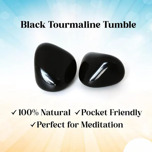 Multiagate_Black_Tourmaline_Tumble_Stone_–_Original_Certified_Black_Stone_Tumble_Decorative_Showpiece__-__4_cm_(Stone,_Black)