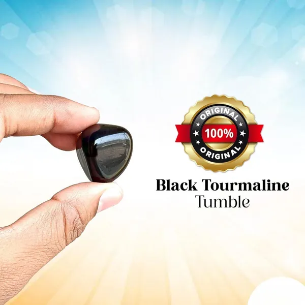 Multiagate_Black_Tourmaline_Tumble_Stone_–_Original_Certified_Black_Stone_Tumble_Decorative_Showpiece__-__4_cm_(Stone,_Black)