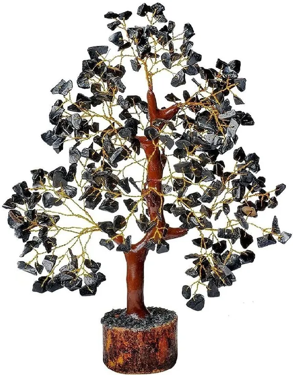 Multiagate_Decorative_Showpiece__-__20_cm_(Stone,_Wood,_Black,_White)