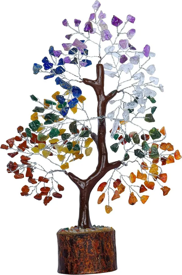 Multiagate_Seven_Chakra_Tree_-_Chakra_Tree_of_Life_-_Crystal_Tree_for_Positive_Energy_Decorative_Showpiece__-__25_cm_(Stone,_Multicolor)