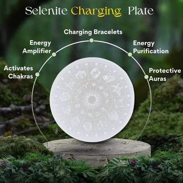 Multiagate_Certified_Selenite_Crystal_Charging_Plate,_3_Inch_Engraved_Zodiac_Sign_Decorative_Showpiece__-__4_cm_(Stone,_Crystal,_White)