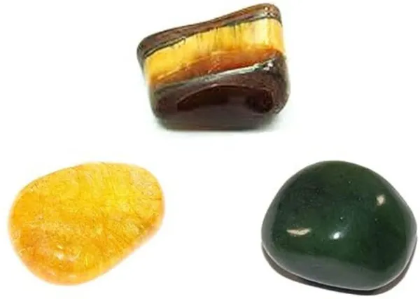 Multiagate_Green_Jade,Tiger_Eye_and_Citrine_Tumble_Stones_for_Crystal_Healing_Vastu_Decorative_Showpiece__-__4_cm_(Stone,_Multicolor)