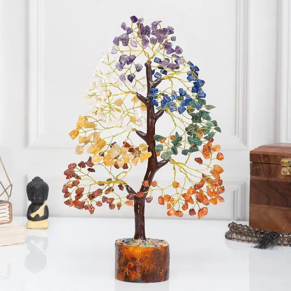 Multiagate_Seven_Chakra_Crystal_Tree_of_Life_Decorative_Showpiece__-__10_cm_(Crystal,_Multicolor)