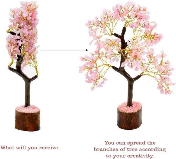 Multiagate_Rose_Quartz_Tree_|_10-12_Inch_with_300_Beads_|_Feng_Shui_Positive_Energy_Decorative_Showpiece__-__25_cm_(Stone,_Pink)