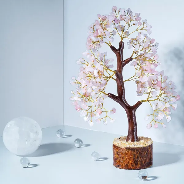 Multiagate_Rose_Quartz_Crystal_Tree_-_Good_Luck_Showpiece_-_Home_Decor_Items_Decorative_Showpiece__-__25_cm_(Stone,_Multicolor)