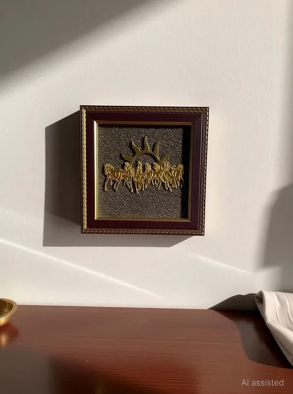 _7_Horses_on_Raw_Pyrite_Frame_-_Vastu_Items_for_Money_Attraction_Decorative_Showpiece__-__17_cm_(Stone,_Gold)