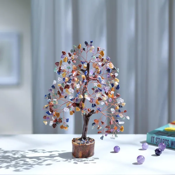 Multiagate_Chakra_Tree,_Gemstones_and_Crystals,_Money_Trees,_Housewarming_Gift_Decorative_Showpiece__-__25_cm_(Stone,_Multicolor)