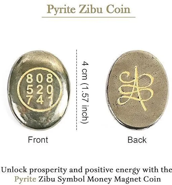 Multiagate_Pyrite_Zibu_Symbol_Money_Magnet_Coin_-_Fantasy_Attract_Financial_Growth_Decorative_Showpiece__-__4_cm_(Stone,_Gold)