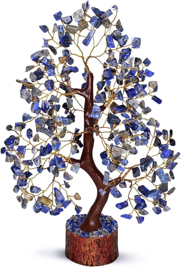 Multiagate_Lapis_Lazuli_-_Crystal_Tree_of_Life_-_Gemstone_Money_Tree_-_Holistic_Gifts_Decorative_Showpiece__-__25_cm_(Stone,_Blue)