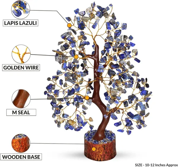 Multiagate_Lapis_Lazuli_-_Crystal_Tree_of_Life_-_Gemstone_Money_Tree_-_Holistic_Gifts_Decorative_Showpiece__-__25_cm_(Stone,_Blue)