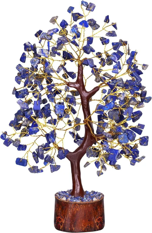 Multiagate_Lapis_Lazuli_-_Crystal_Tree_of_Life_-_Gemstone_Money_Tree_-_Holistic_Gifts_Decorative_Showpiece__-__25_cm_(Stone,_Blue)