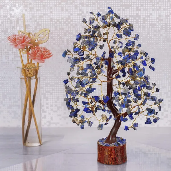 Multiagate_Lapis_Lazuli_-_Crystal_Tree_of_Life_-_Gemstone_Money_Tree_-_Holistic_Gifts_Decorative_Showpiece__-__25_cm_(Stone,_Blue)