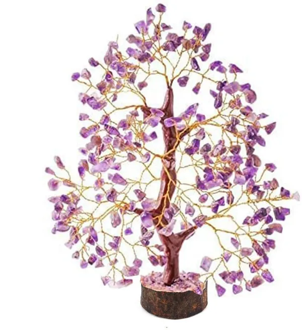 Multiagate_Amethyst_Gemstone_Bonsai_Money_Tree:_for_Showpiece,Home_Decor,_Reiki_Healing_Decorative_Showpiece__-__24_cm_(Stone,_Wood,_Purple)