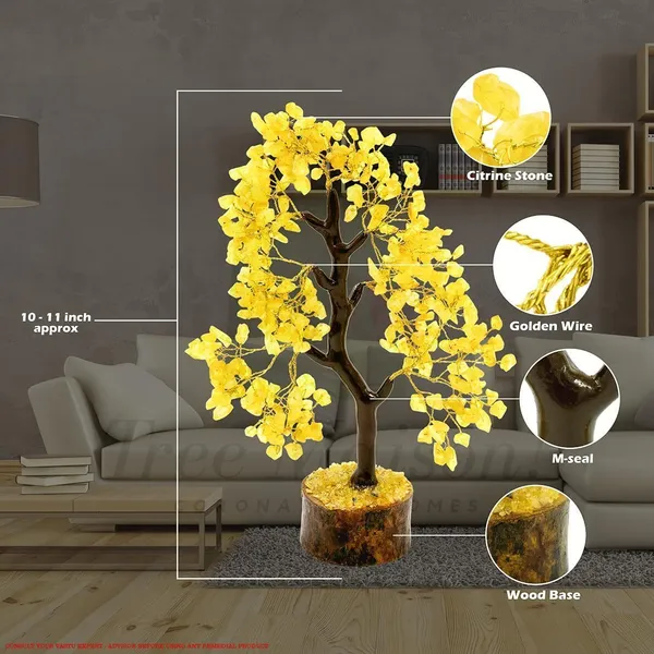Multiagate_Natural_Citirine_Tree_|_Size_9-10_Inch_|_300_Beads_|_Positive_Energy,_Wealth_Decorative_Showpiece__-__25_cm_(Stone,_Yellow)