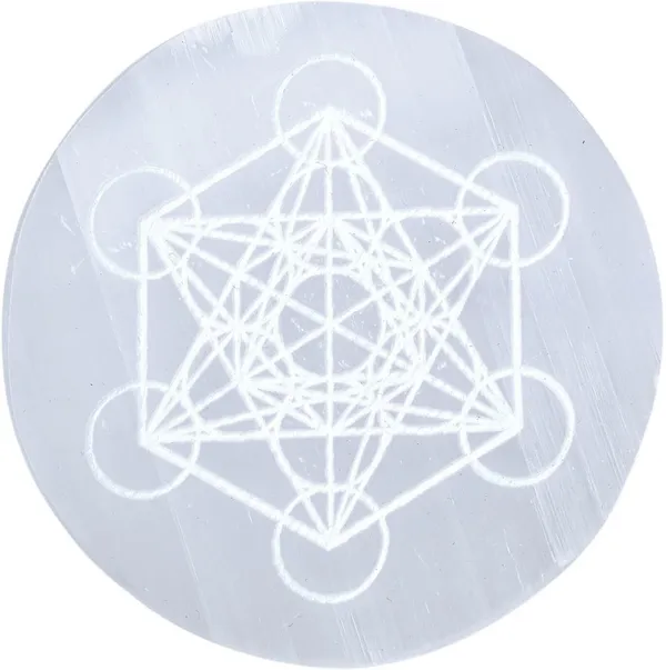 Multiagate_Selenite_Crystal_Charging_Plate,_3_Inch_Engraved_Metatron_Cube_Selenite_Plate_Decorative_Showpiece__-__4_cm_(Stone,_White)