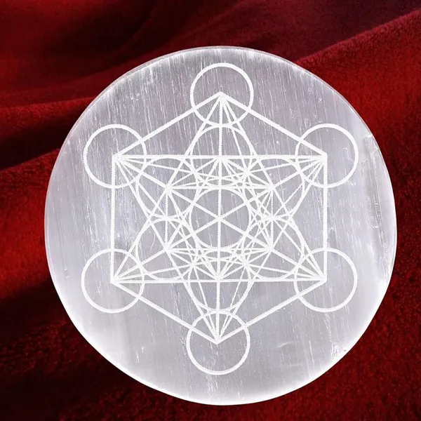 Multiagate_Selenite_Crystal_Charging_Plate,_3_Inch_Engraved_Metatron_Cube_Selenite_Plate_Decorative_Showpiece__-__4_cm_(Stone,_White)