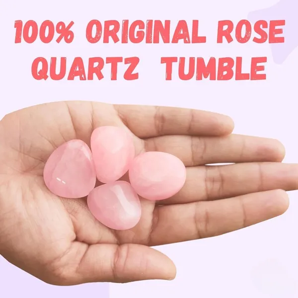Multiagate_Original_Rose_Quartz_Stone_Tumble-Natural_Pink_Crystal_Stones_Tumble_Decorative_Showpiece__-__4_cm_(Stone,_Pink)
