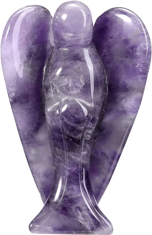 Multiagate_Angel_Figurines_and_Statues_for_Home_Decor_Crystal_Angel_Statue_2INCH_Decorative_Showpiece__-__5_cm_(Marble,_Crystal,_Purple)