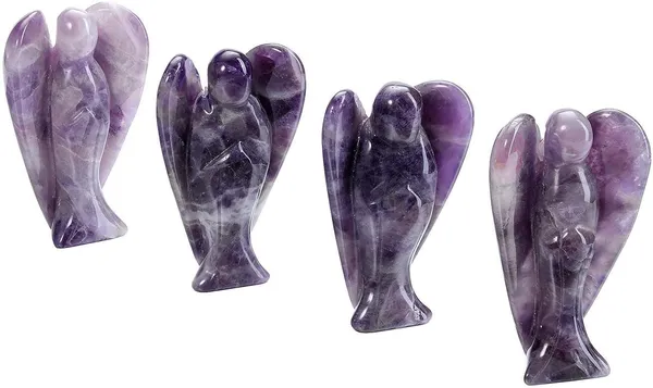 Multiagate_Angel_Figurines_and_Statues_for_Home_Decor_Crystal_Angel_Statue_2INCH_Decorative_Showpiece__-__5_cm_(Marble,_Crystal,_Purple)
