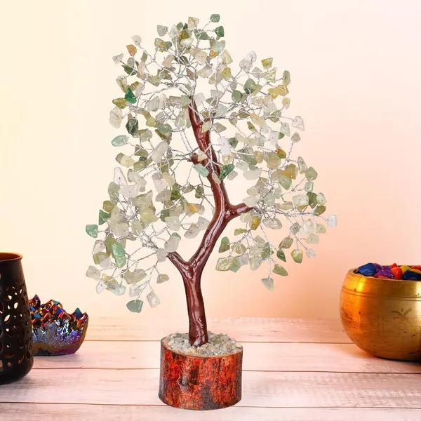 Multiagate_Green_Jade_Crystal_Tree_-_Crystal_Tree,_Green_Jade,_Bonsai_Tree,_Artificial_Tree_Decorative_Showpiece__-__25_cm_(Stone,_Light_Green)