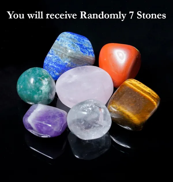 Multiagate_7_Chakra_Tree_of_Life_&_Tumble_Stone,_Artificial_Feng_Shui_Money_Tree_Decorative_Showpiece__-__25_cm_(Stone,_Multicolor)