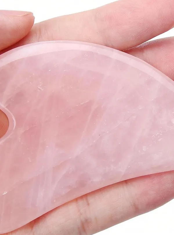 Multiagate_Rose_Quartz_Gua_Sha_Stone_Healing_Tool_for_Meditation,_Yoga,_Reflexology_Decorative_Showpiece__-__10_cm_(Stone,_Pink)