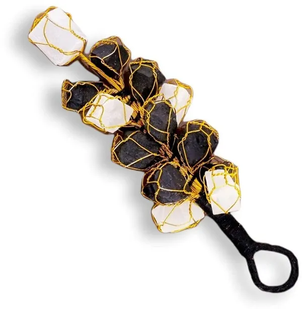 _Door_Hanger_Decoration_for_Front_Door_Hanging_Rough_Chunks_Decorative_Showpiece__-__15_cm_(Stone,_Black,_White)