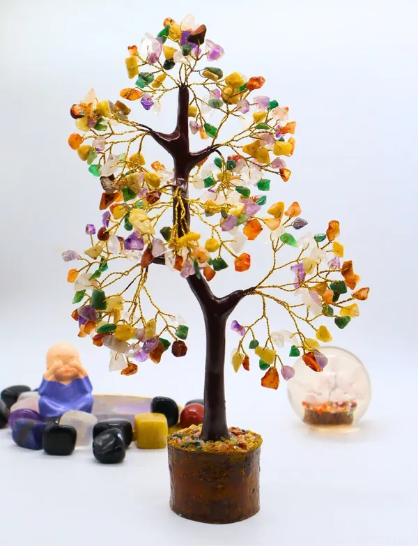 Multiagate_Mix_Chakra_Crystal_Tree_Bonsai_Money_Tree_for_Good_Luck_Tree_Decorative_Showpiece__-__23_cm_(Stone,_Multicolor)