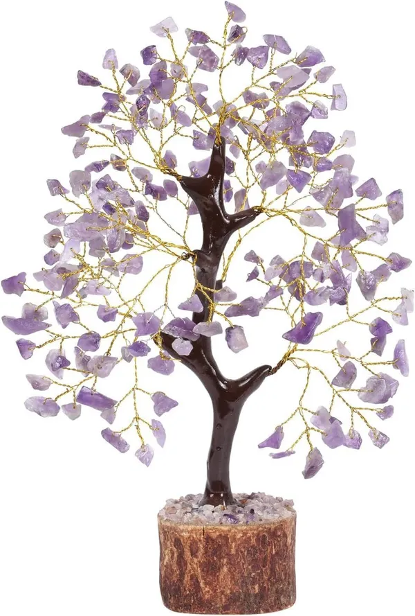 Multiagate_Amethyst_Tree_-_Crystals_200_Beads_Stone_Tree_-_Feng_Shui_Decor_-_Money_Tree_Decorative_Showpiece__-__23_cm_(Stone,_Purple)