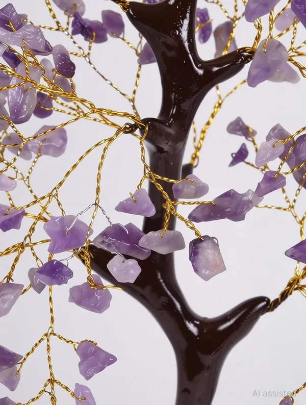 Multiagate_Amethyst_Tree_-_Crystals_200_Beads_Stone_Tree_-_Feng_Shui_Decor_-_Money_Tree_Decorative_Showpiece__-__23_cm_(Stone,_Purple)