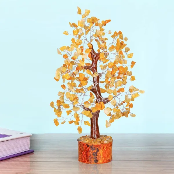 Multiagate_Yellow_Aventurine_Tree_-_Aventurine_Crystals,_Gemstone_Tree,_Chakra_Tree_Decorative_Showpiece__-__25_cm_(Stone,_Yellow)