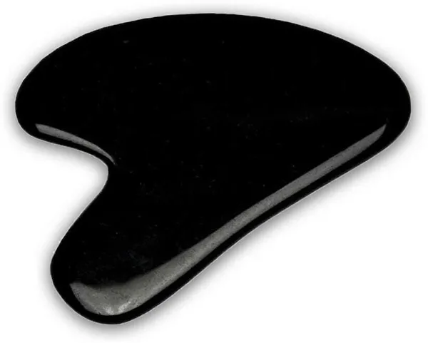 Multiagate_Gua_Sha_Facial_Tool_Natural_Stone_Guasha_Board_SPA_Acupuncture_Therapy_Decorative_Showpiece__-__8_cm_(Stone,_Black)