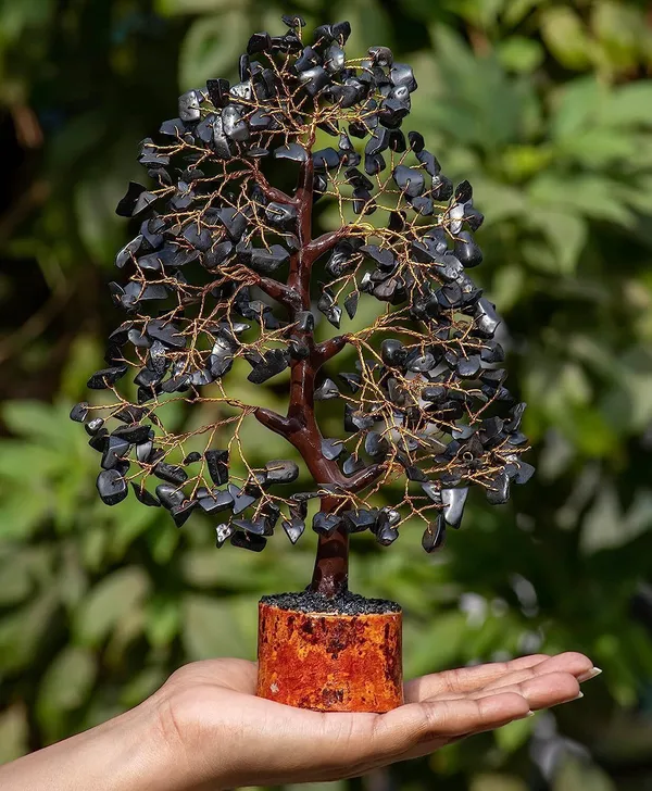Multiagate_Black_Tourmaline_Money_Bonsai_Tree_Positive_Energy,_Chakra_Tree_Decorative_Showpiece__-__25_cm_(Stone,_Black)