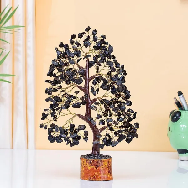 Multiagate_Black_Tourmaline_Money_Bonsai_Tree_Positive_Energy,_Chakra_Tree_Decorative_Showpiece__-__25_cm_(Stone,_Black)