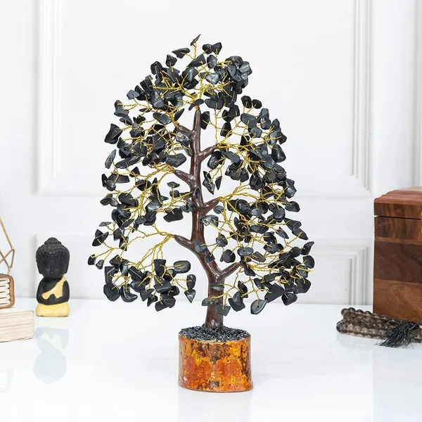 Multiagate_Black_Tourmaline_Money_Bonsai_Tree_Positive_Energy,_Chakra_Tree_Decorative_Showpiece__-__25_cm_(Stone,_Black)