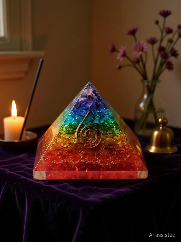 Multiagate_Energy_Generator_Orgone_Pyramid_for_E-Energy_Protection_&_Healing-_meditation_Decorative_Showpiece__-__7.6_cm_(Crystal,_Multicolor)